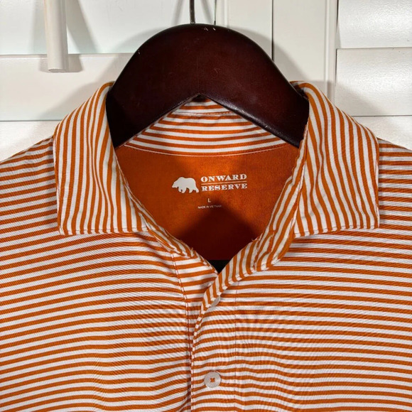 Onward Reserve Men's Striped Polo Shirt - Size L - Picture 4 of 5